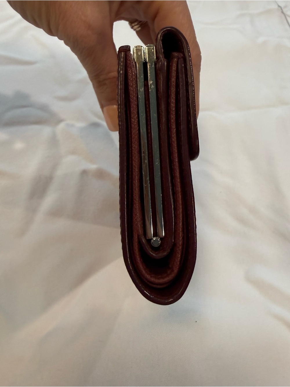 Celine Red Horse-Print Clasp Wallet - Picture 5 of 7